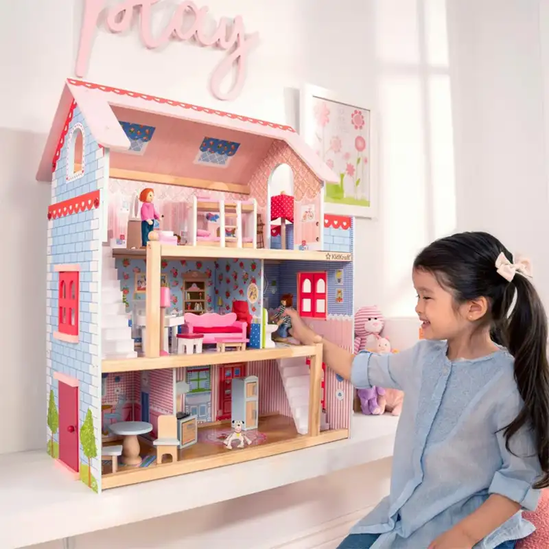 خانه عروسکی چوبی کیدکرفت مدل KidKraft Chelsea Dollhouse کد 65054