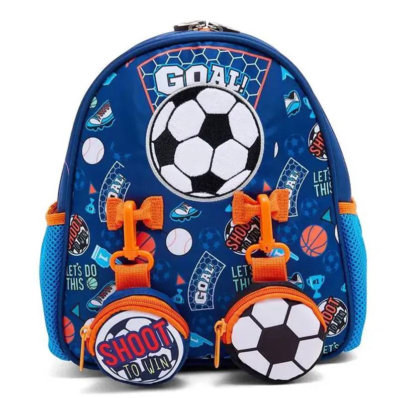 کوله پشتی مهدکودک وست VEST طرح توپ فوتبال کد P/U2054/D