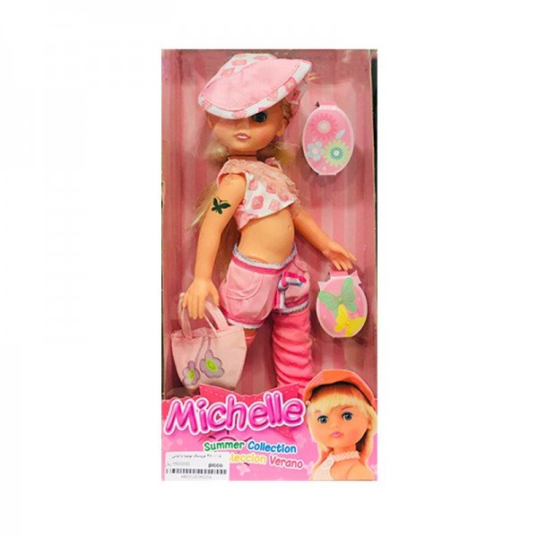 عروسک بونیتا با لباس صورتی کمرنگ مدل 360005