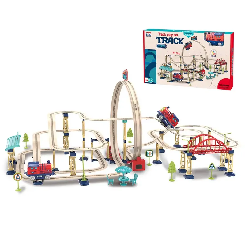 اسباب بازی ساختنی ریل قطار 161 تکه کد 89980