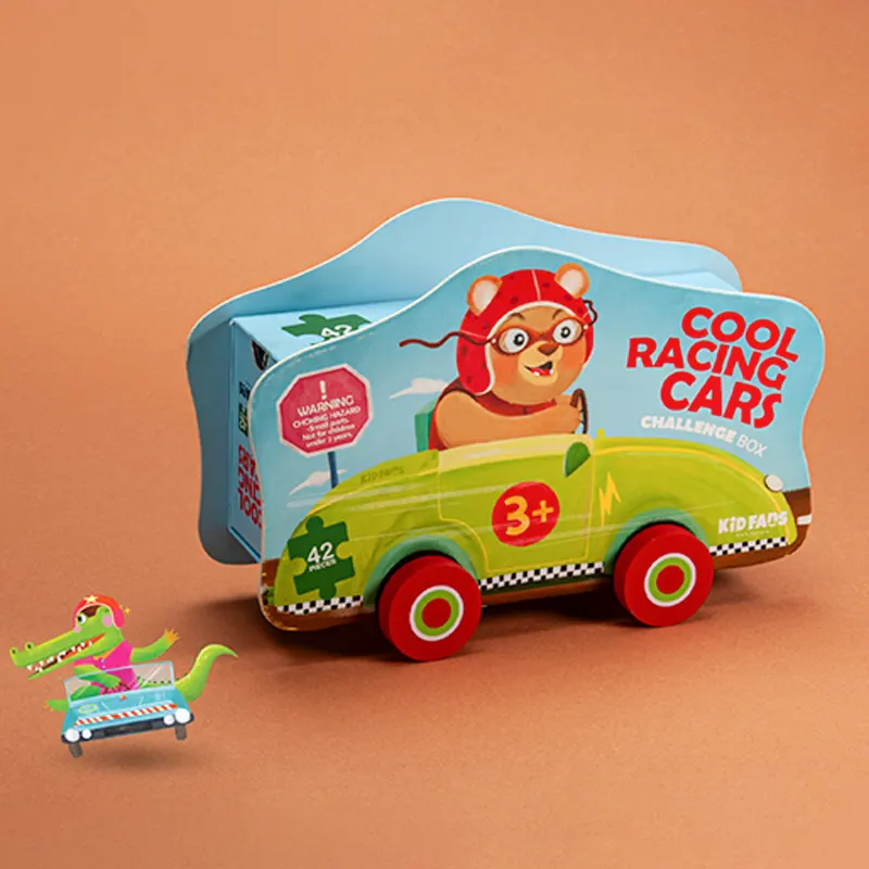 پازل کودک 42 تکه مدل ماشین مسابقه KID FANS RACING CARS کد KS2408