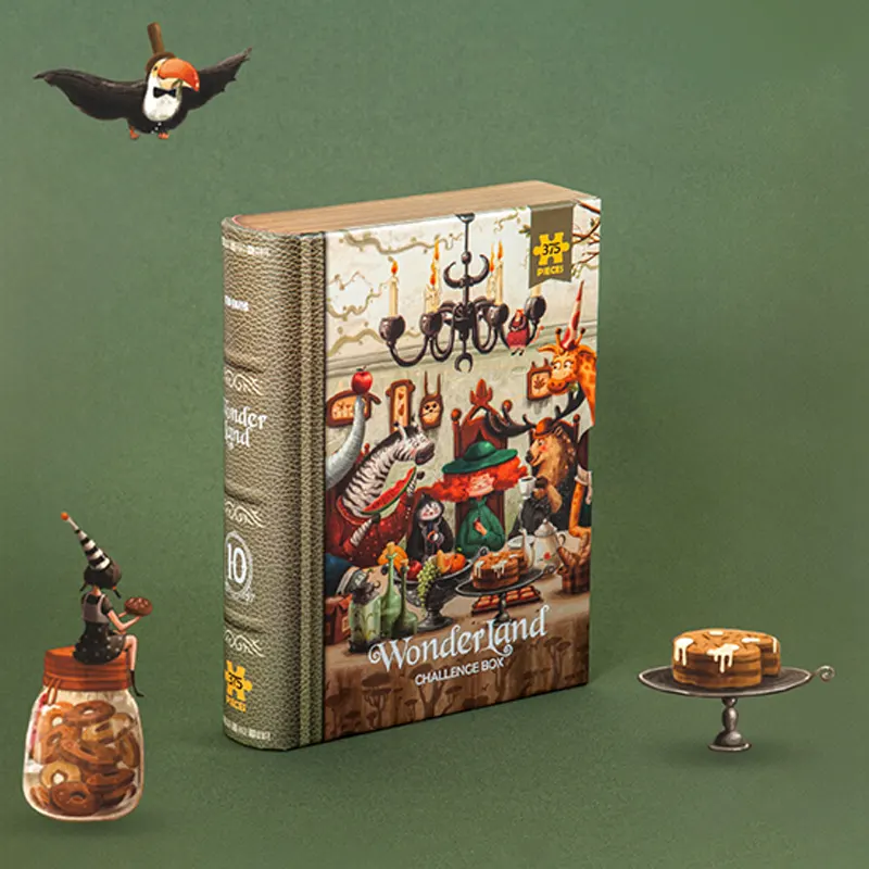 پازل کودک KID FANS مدل میز شام Wonder Land GOODBYE DINNER کد KS2421