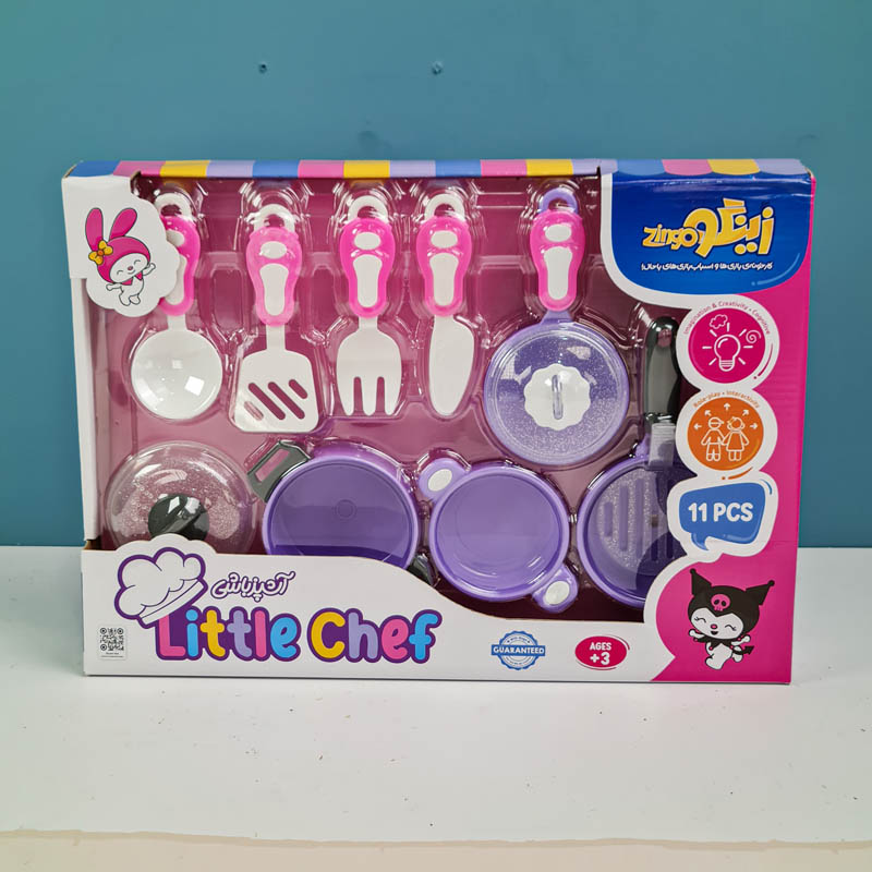 اسباب بازی آشپزباشی ست 11 عددی لوازم آشپزخانه کد 6878090