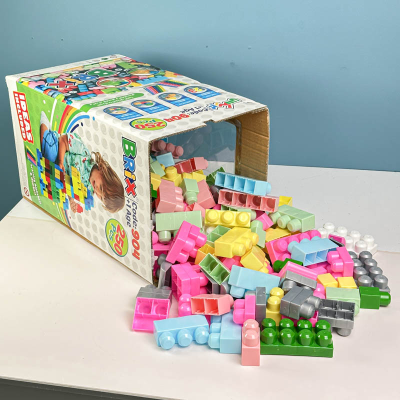 بلوک خانه سازی کودک 250 تکه پاستلی کد P/BRX904/PA