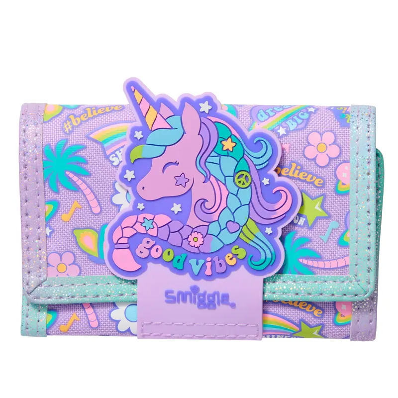 کیف پول کودک اسمیگل طرح یونیکورن بنفش کد 74570