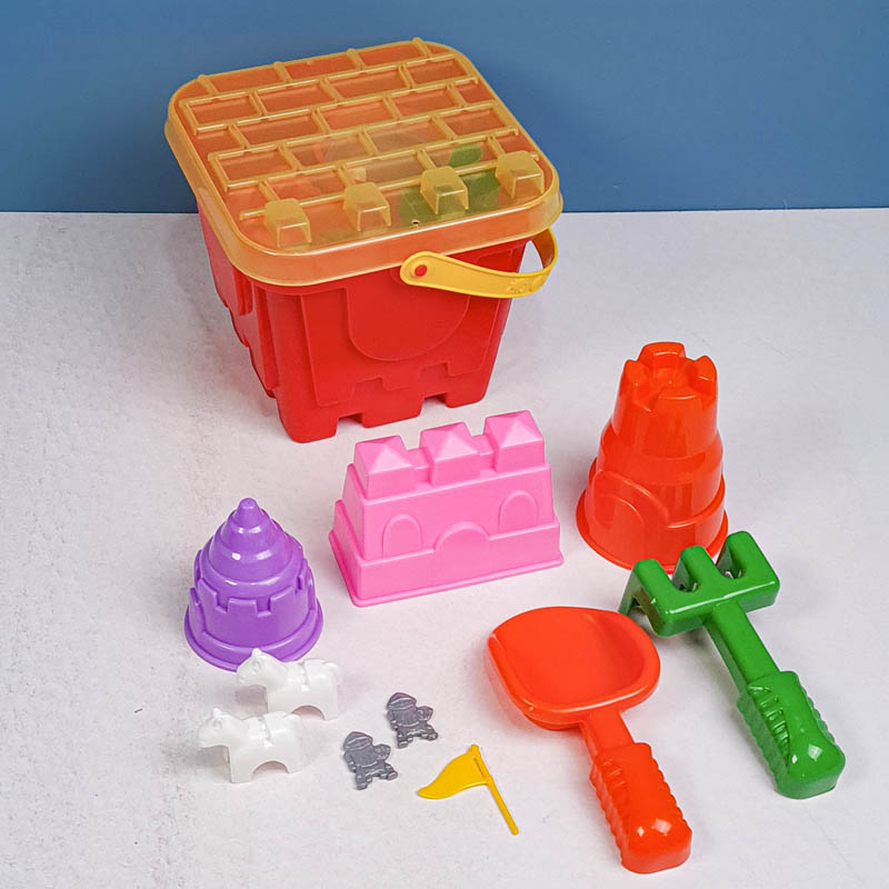 ست شن بازی سطل ساحلی رنگ قرمز کد 5353168