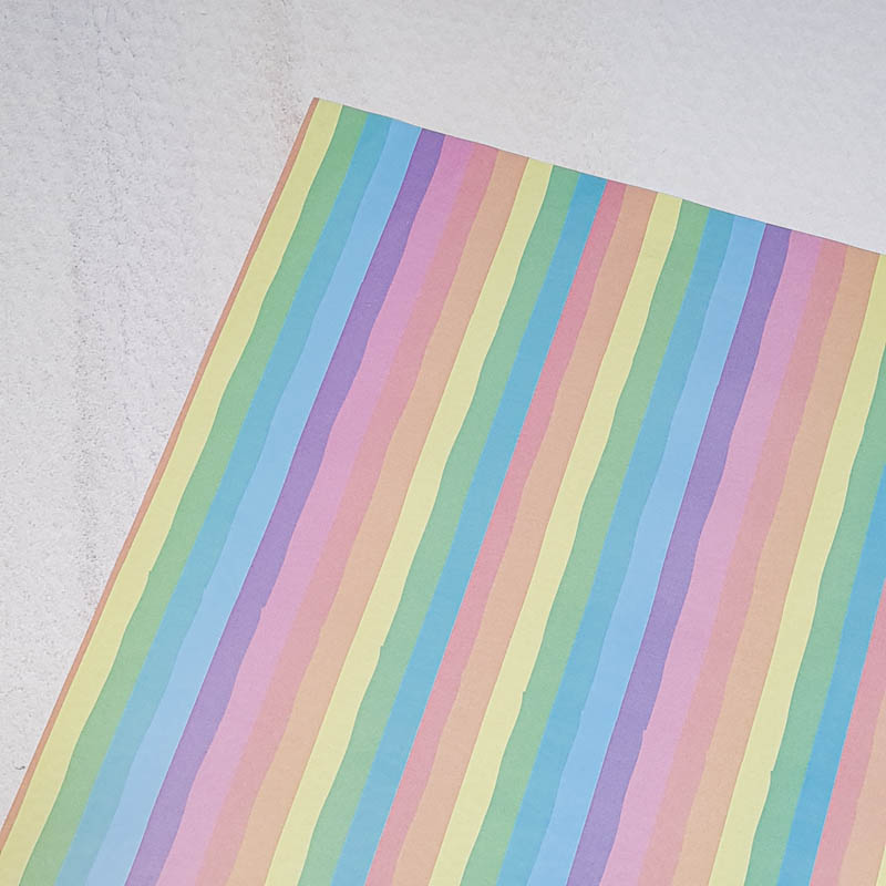 کاغذ دو رو طرح رنگین کمان کد P179