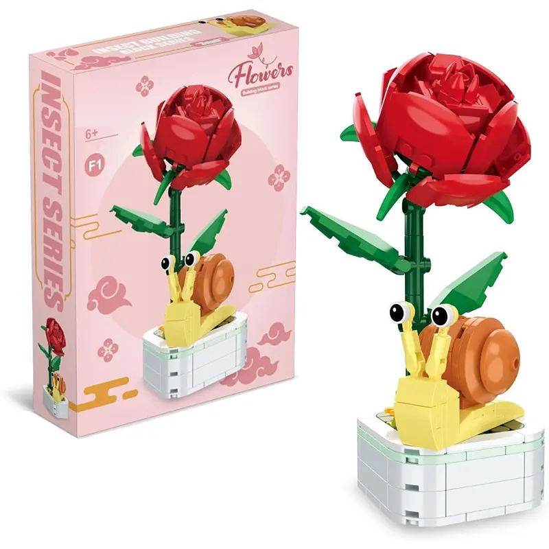 اسباب بازی لگو گل و حشرات مدل حلزون کد 103F1