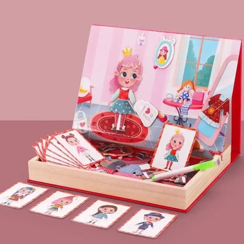 پازل مگنتی وایت برد مدل مد و لباس کد JHTOY227