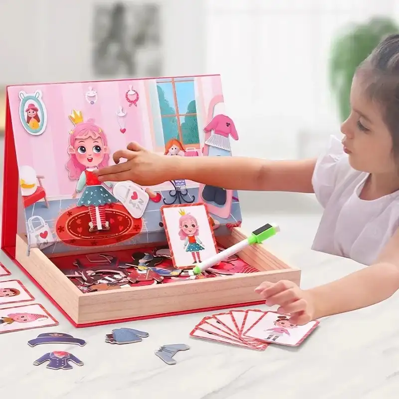 پازل مگنتی وایت برد مدل مد و لباس کد JHTOY227