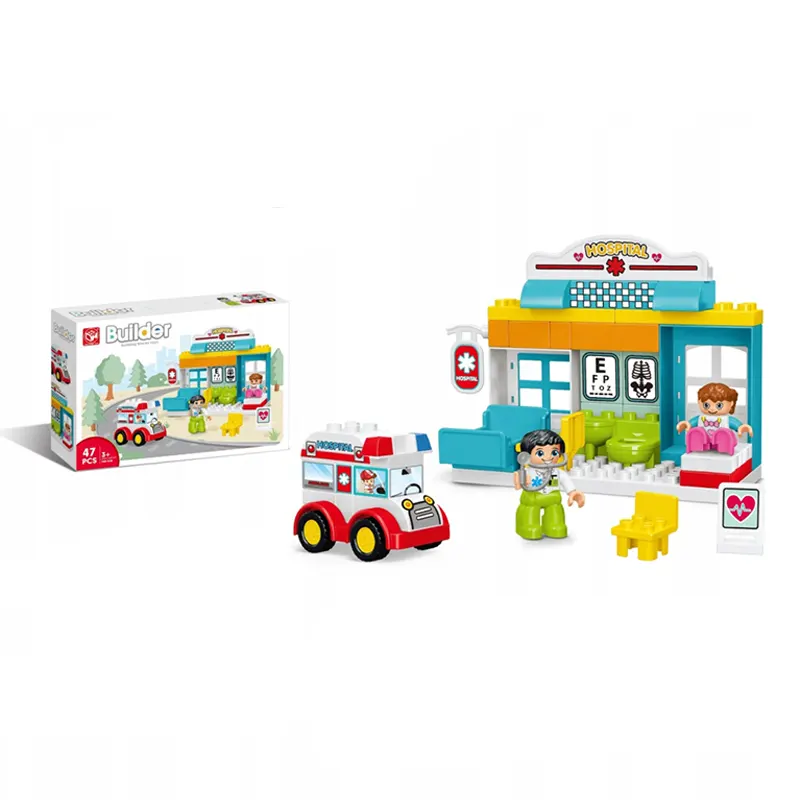 اسباب بازی لگو دوپلو 47 تکه مدل بیمارستان کد 188A56