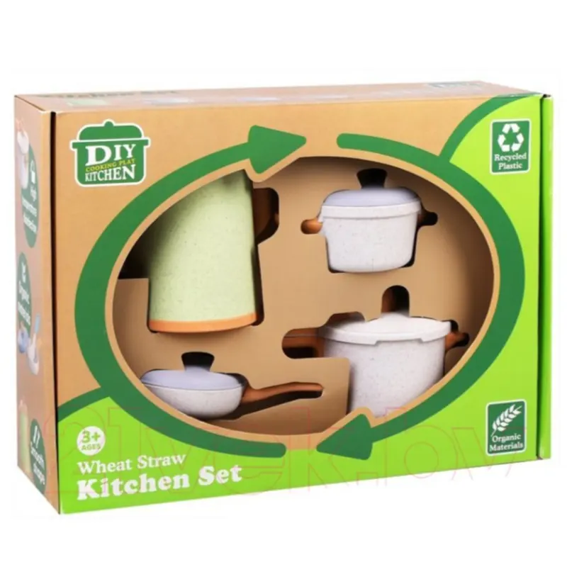 اسباب بازی ست ظروف آشپزخانه سبز کد HG973