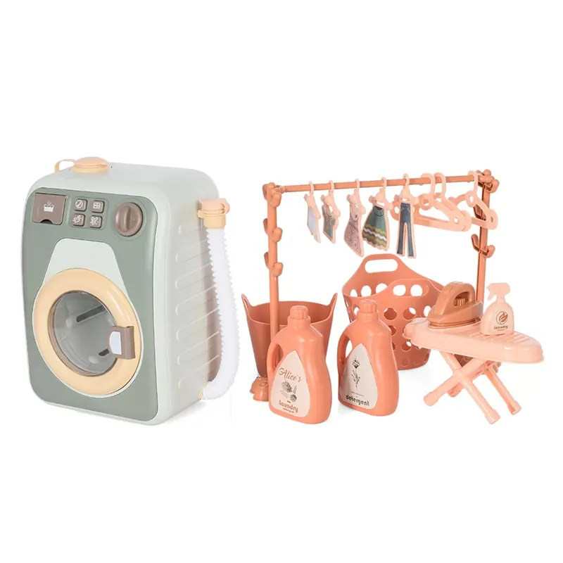 اسباب بازی ماشین لباسشویی 18 تکه کد HJ190