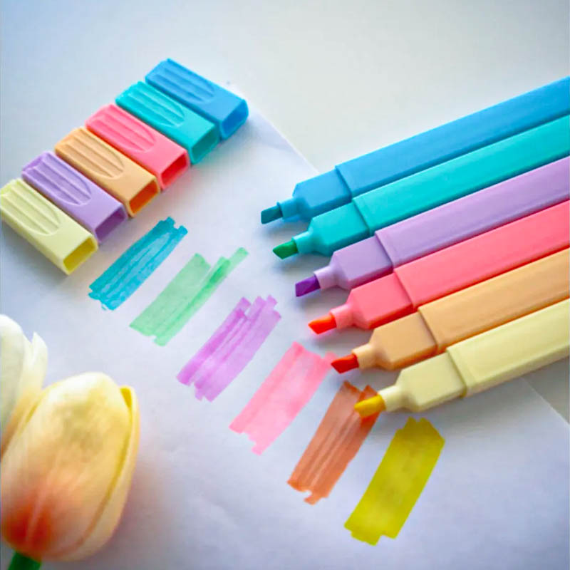 هایلایتر 6 عددی پاستلی کد QB0651