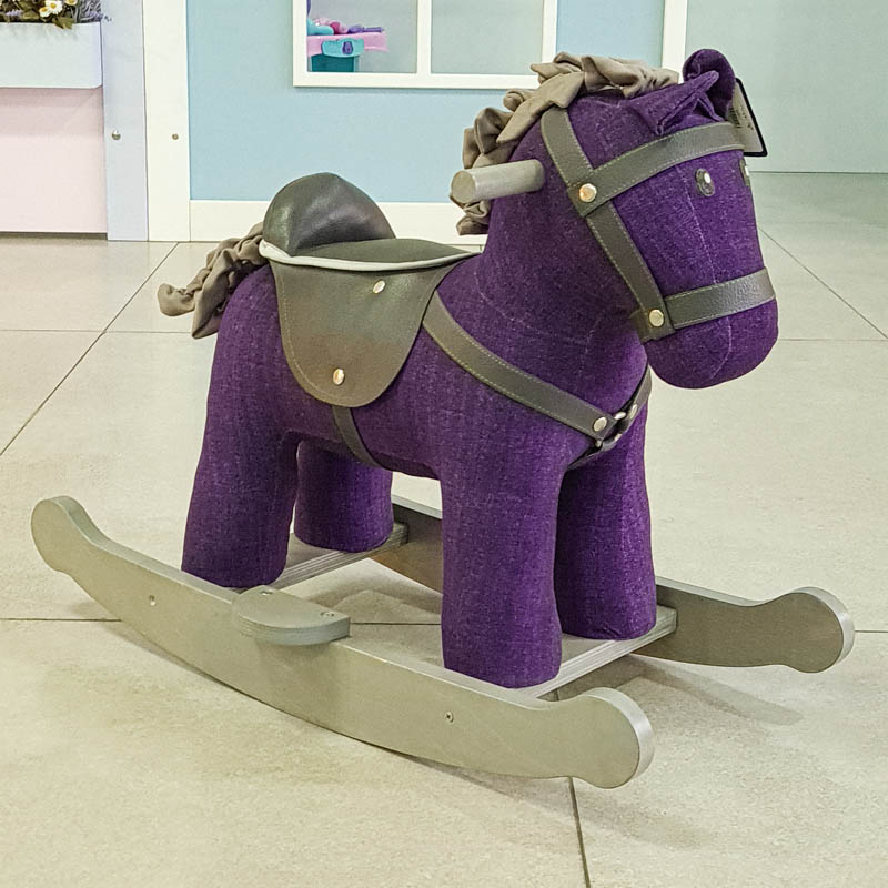 راکر اسب چوبی رنگ بنفش کد AF300214