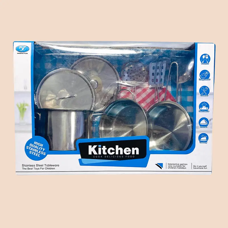 اسباب بازی ست قابلمه فلزی 9 تکه کد 7007932