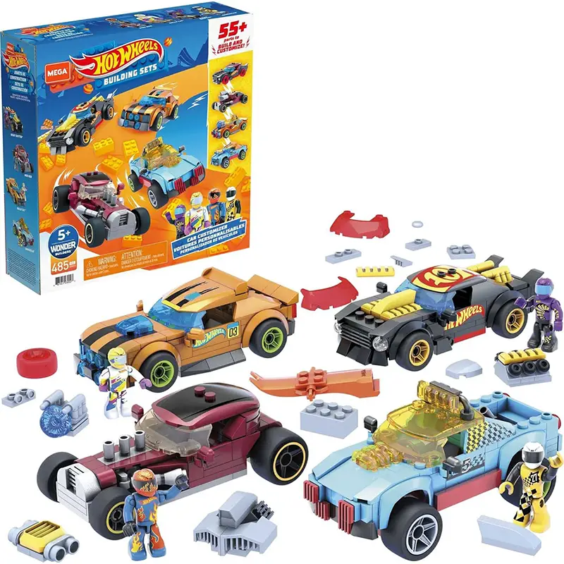 لگو مگا کانستراکس مدل Hot Wheels Building Set کد GMV13