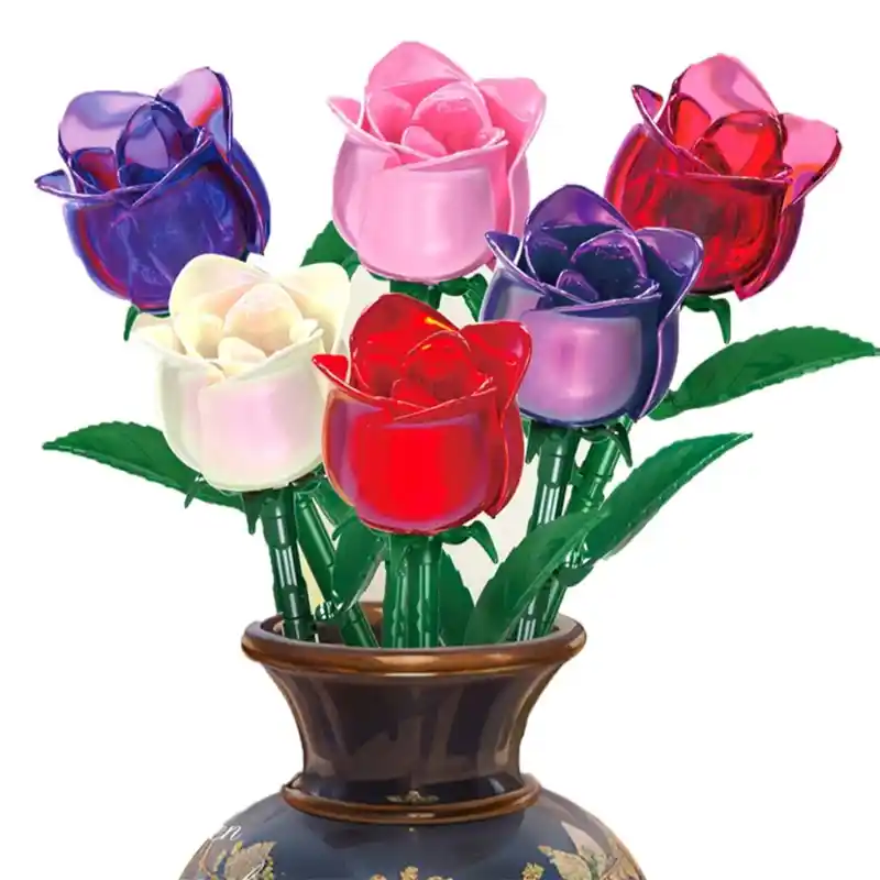 لگو گل رز  تک شاخه کد 957005