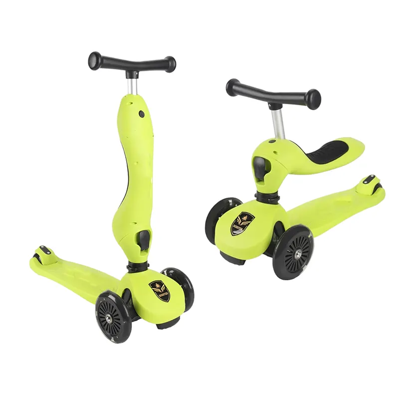 اسکوتر کودک نشیمن دار رنگ سبز کد SR66