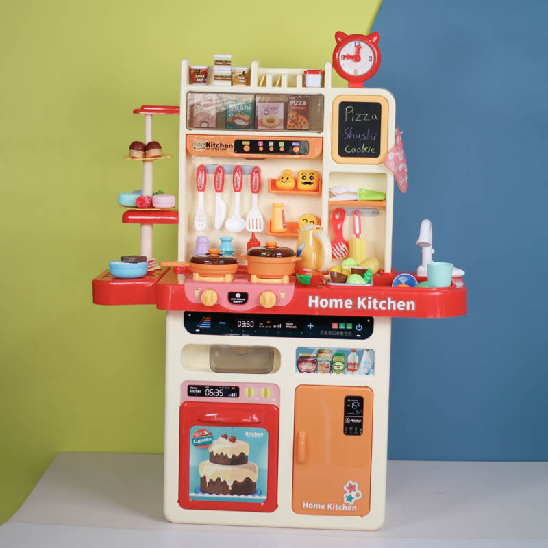 آشپزخانه کودک موزیکال رنگ صورتی کد WDP39