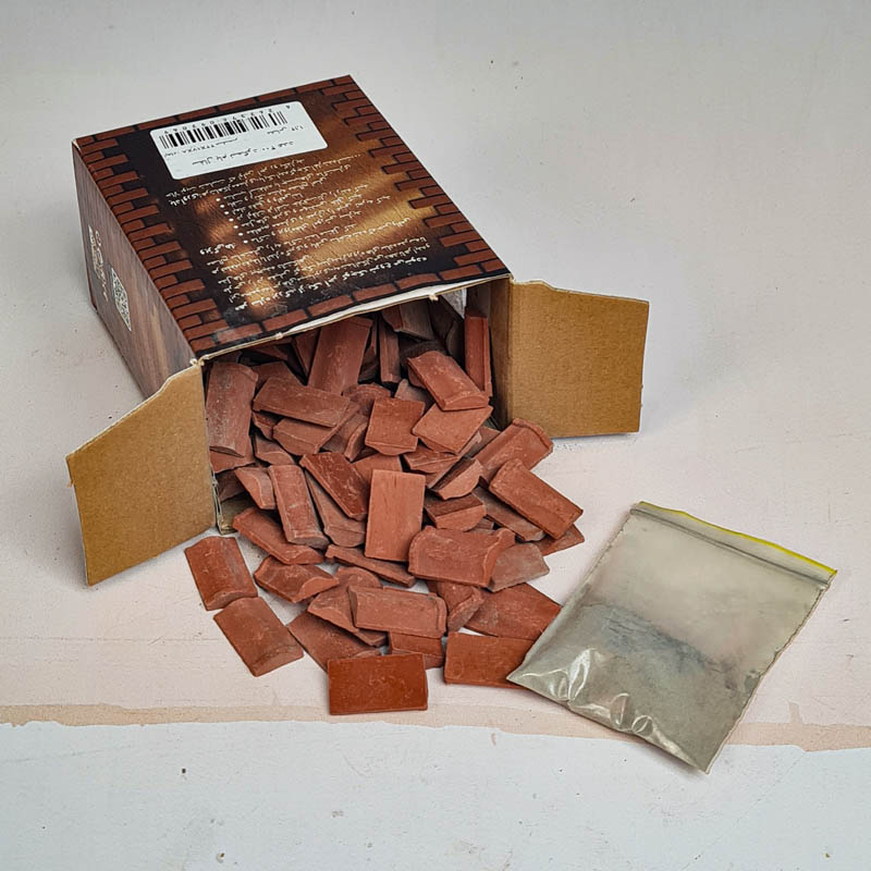 سفال بام نیم گرد فله ای 200 قطعه ای اشل قرمز ESHEL کد 092049