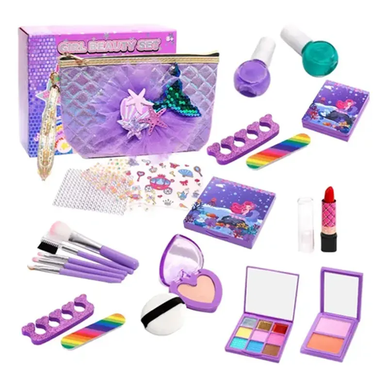 ست لوازم آرایشی کودک کیفی طرح پری دریایی کد ZY1924723