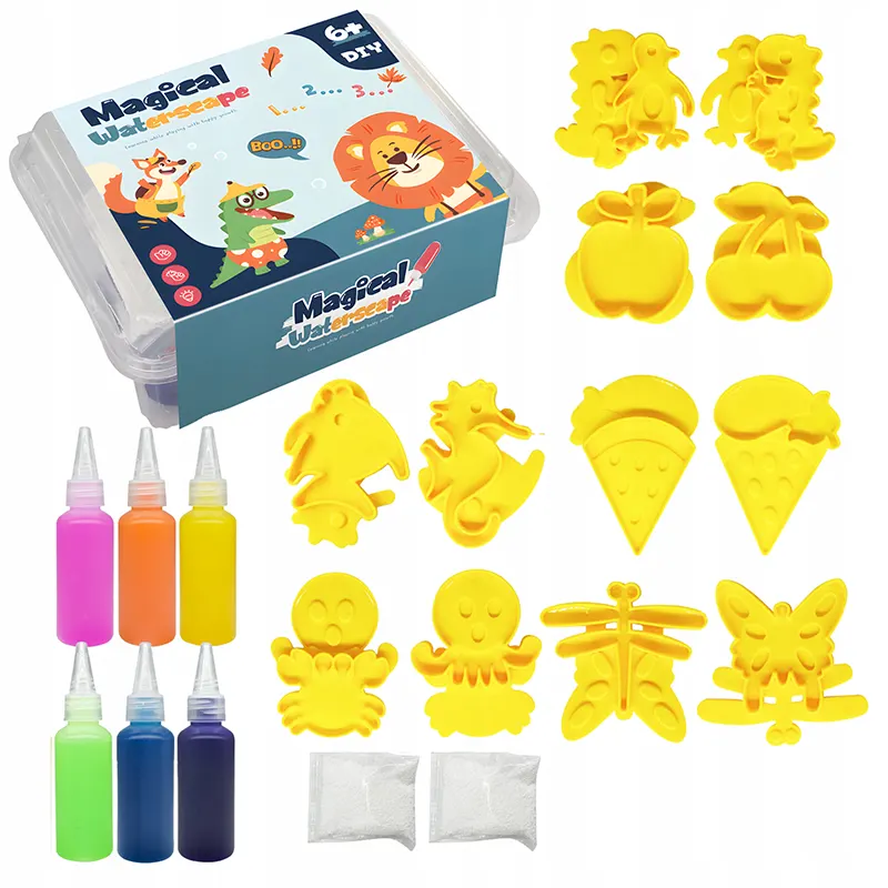 کیت جادویی قالب سازی ژله ای 6 رنگ کد ZY1733406