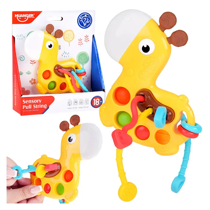 اسباب بازی بیزی بال 5 در 1 هانگر HUANGER طرح زرافه کد HE0196