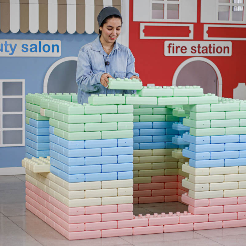 بلوک خانه سازی 60 عددی پاستلی کد 6999536