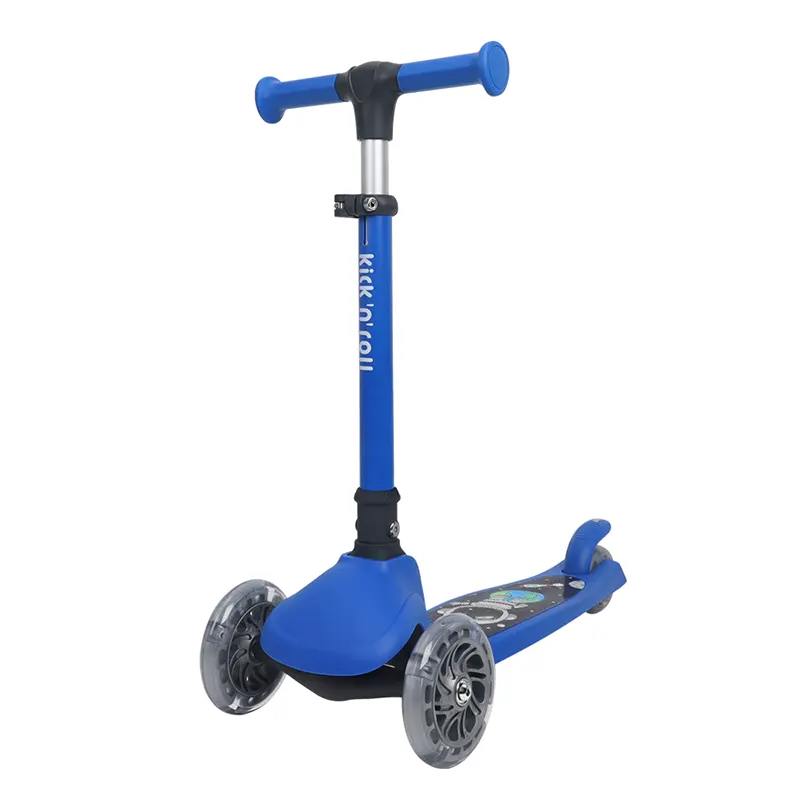 اسکوتر کودک تاشو کیک اند رول Kick and roll Scooter رنگ آبی کد P/K4/AB