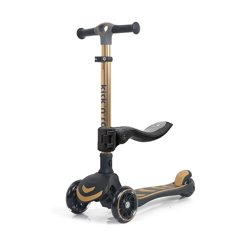 اسکوتر کودک 2 در 1 کیک اند رول Kick and roll Scooter رنگ مشکی کد P/S62in1/ME