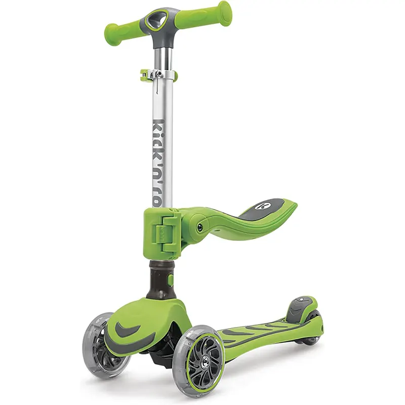 اسکوتر کودک تاشو کیک اند رول Kick and roll Scooter رنگ سبز کد P/S62in1/SA