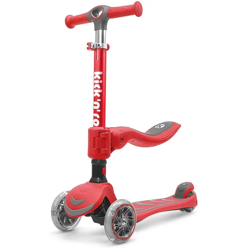 اسکوتر کودک تاشو کیک اند رول Kick and roll Scooter رنگ قرمز کد P/S62in1/GH