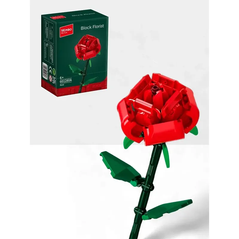 لگو آیکون مدل گل شاخه ای 95 تکه مدل رز کد 601280A