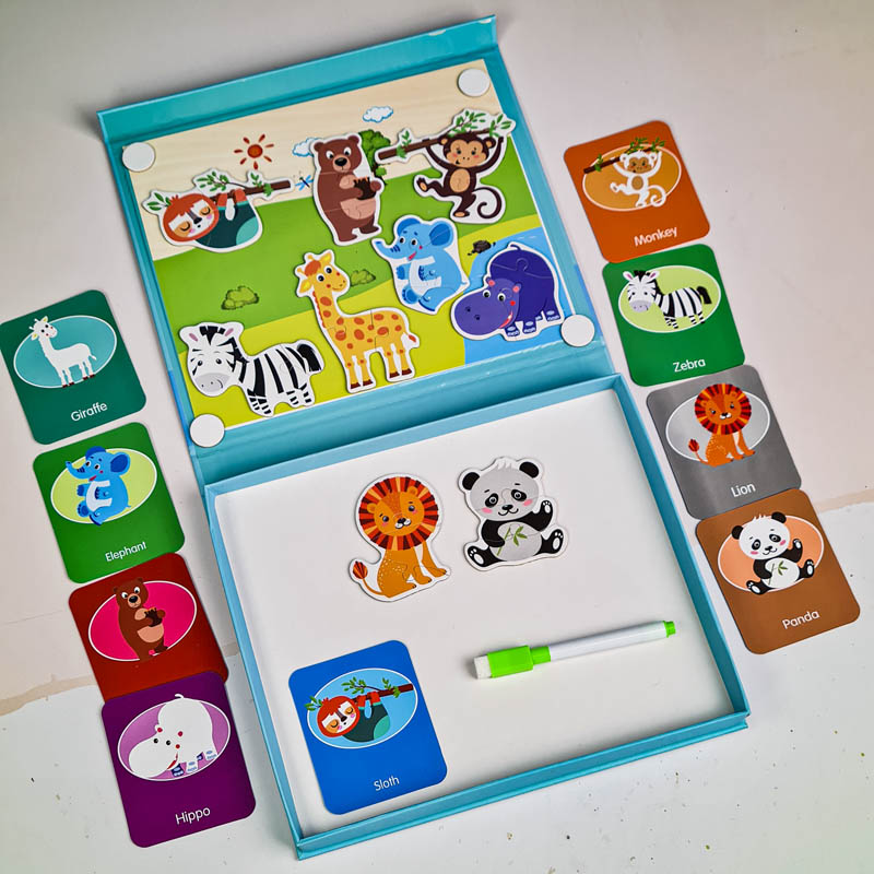 کتاب مگنتی پازلی مدل حیوانات جنگل کد 7143600