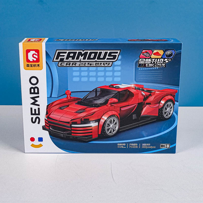 لگو ماشین مسابقه 336 تکه رنگ قرمز کد 714563