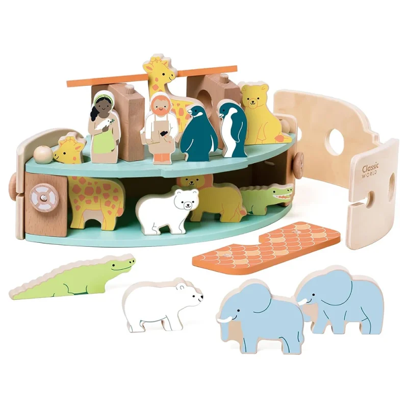 اسباب بازی چوبی کشتی نوح کلاسیک ورلد Classic World Making Noah's Ark کد 20188