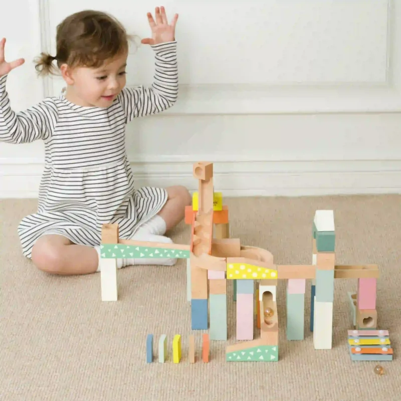 بریکس چوبی 62 تکه کلاسیک ورلد Marble Blocks Classic World کد 20211