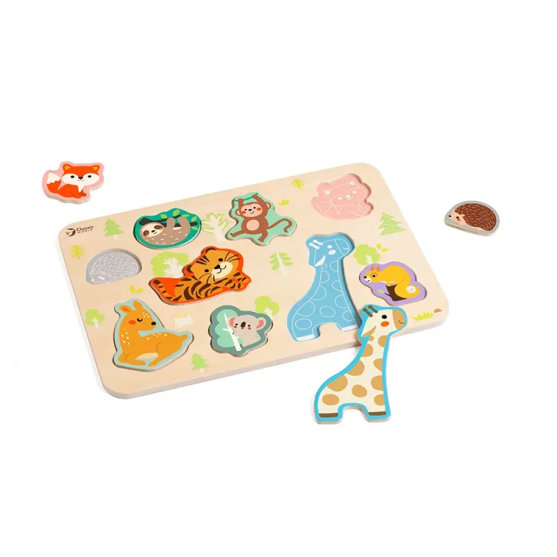 پازل چوبی حیوانات کلاسیک ورد Classic World Animal Puzzle  کد 40069
