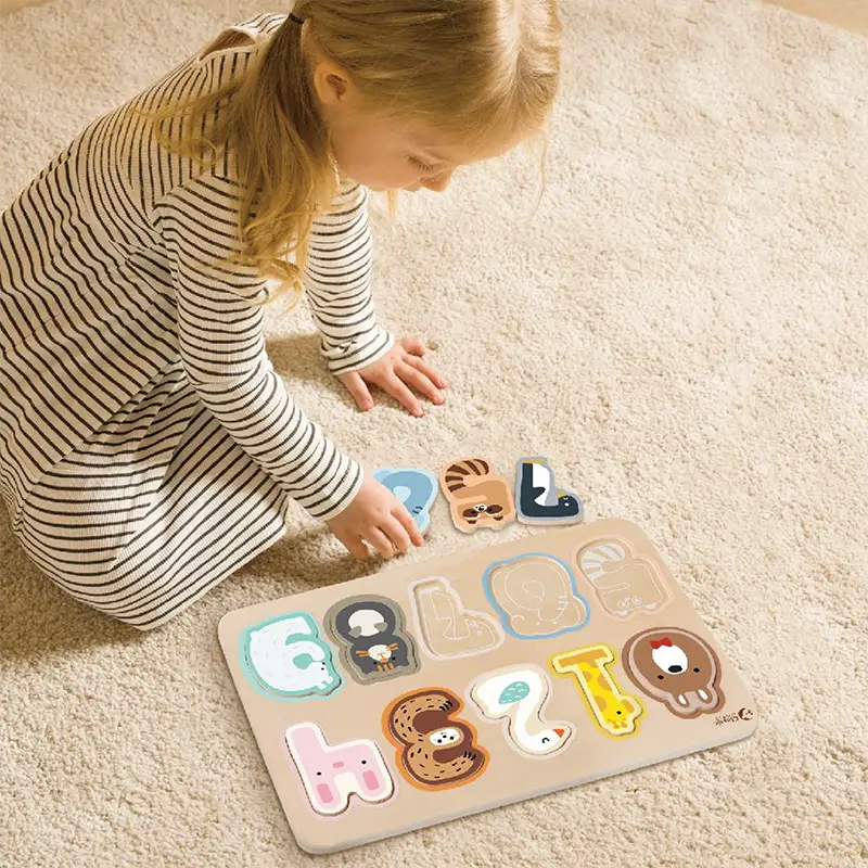 پازل چوبی اعداد کلاسیک ورد Classic World Number Puzzle کد 40064