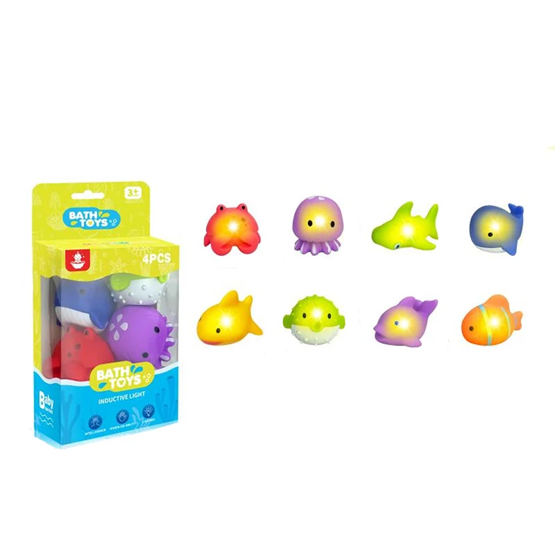 اسباب بازی حمام پوپت حیوانات اقیانوس 4 تکه کد RF122