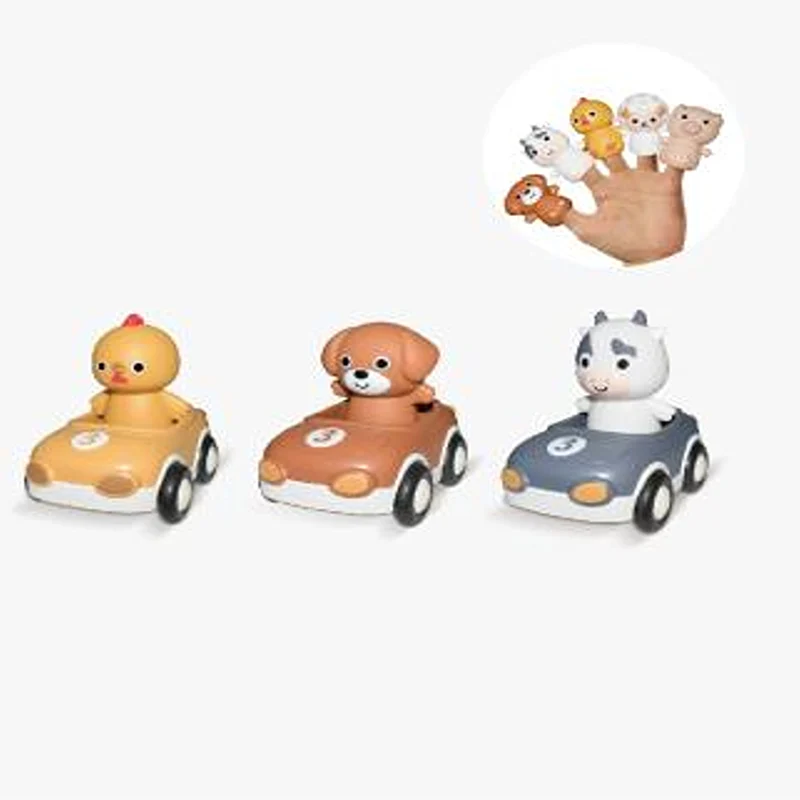 عروسک نمایشی انگشتی سیلیکونی طرح حیوانات مزرعه کد TT717