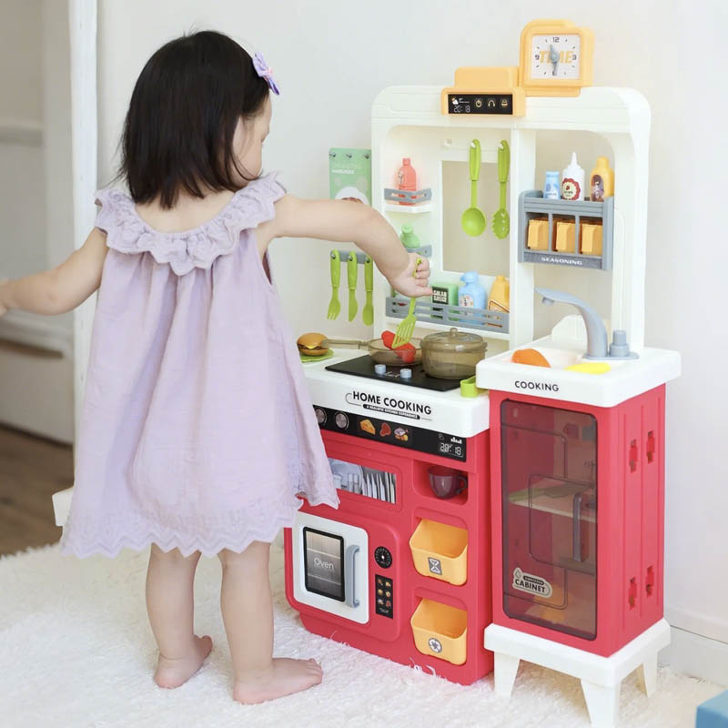 آشپزخانه کودک 68 تکه رنگ قرمز کد 948A