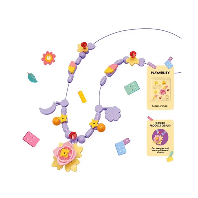 ست ساخت گردنبند کودک لگویی کد 5107