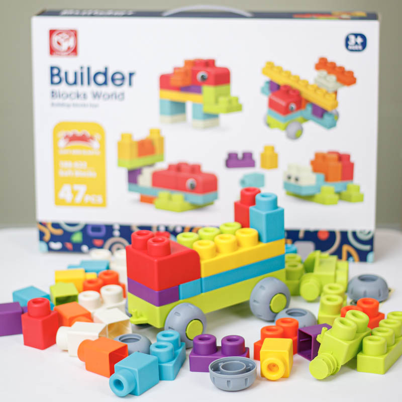 اسباب بازی آجره  نرم 47 تکه کد 188622