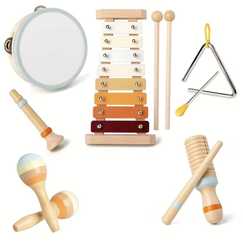 اسباب بازی ست موسیقی چوبی 6 عددی کد TB01225080140