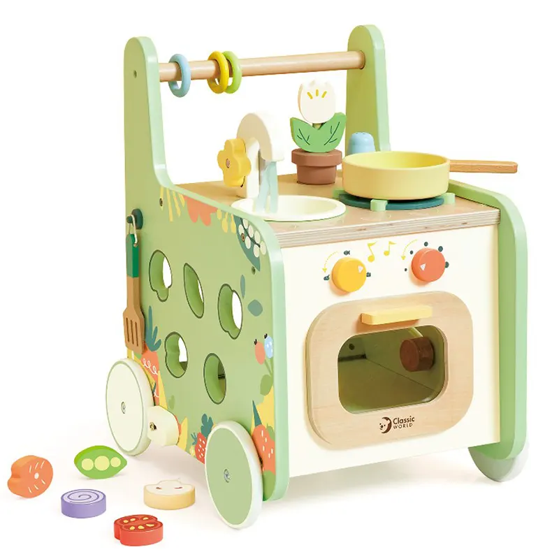 واکر آشپزخانه چوبی کودک کلاسیک ورلد Classic World Kitchen Walker کد 10521