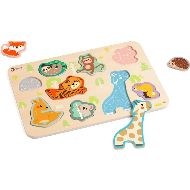 پازل چوبی حیوانات کلاسیک ورد Classic World Animal Puzzle  کد 40069