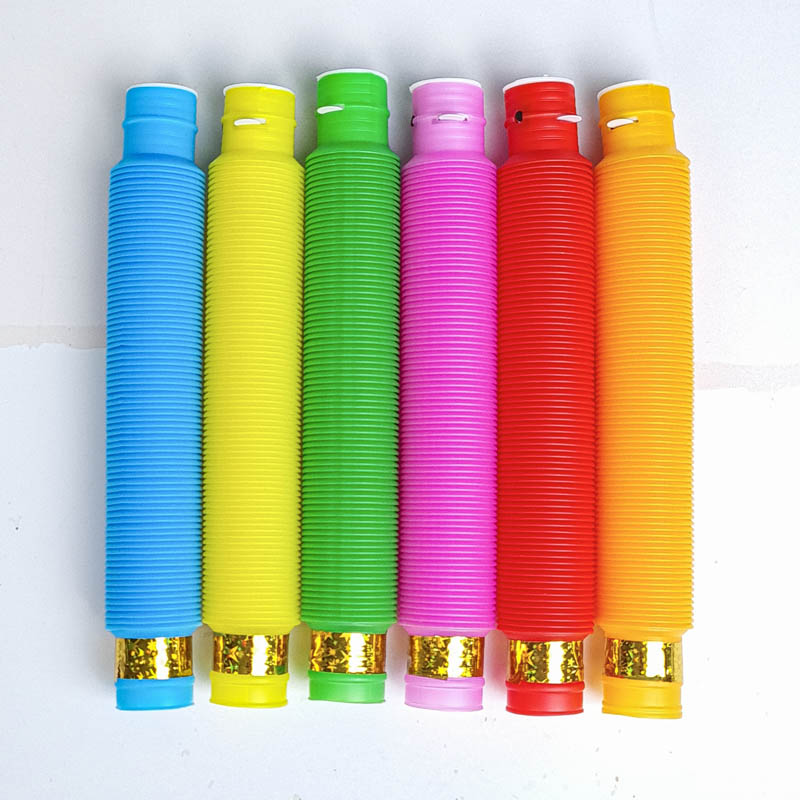 اسباب بازی لوله حسی چراغ دار 6 عددی کد 6928382