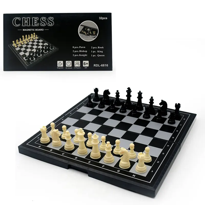 اسباب بازی شطرنج جیبی مگنتی 32 تکه کد RDL8816